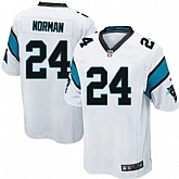 Nike Men & Women & Youth Panthers #24 Norman White Team Color Game Jersey